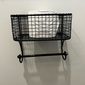 Black Wire Toilet Paper Holder